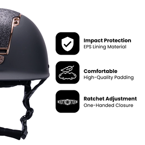 Casque d'équitation de cavalier réglable, chapeaux d'équitation à belle allure, - Product Image 2