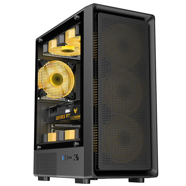 RGB ATX Gaming Computer Cases & Towers PC CPU Cabinet with Gaming Frame Chassis Pc Casepc Motherboard