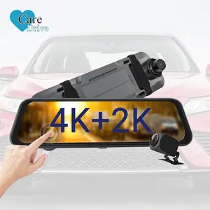 Caredrive กล้องติดรถยนต์ DVR ติดรถยนต์, กล้องติดรถยนต์กล้องติดรถยนต์ความละเอียด2K ความละเอียดแบบ Full HD สตรีมมิ่งระดับ10นิ้วความละเอียด2K มุมมองด้านหลังแบบ BSD