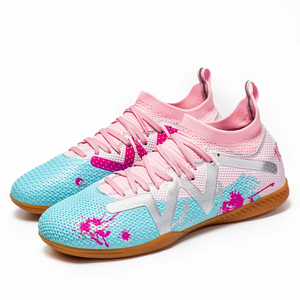 รองเท้าฟุตซอลสำหรับวัยรุ่น พื้นเรียบ กันลื่น ทนทาน สวมใส่สบาย เหมาะสำหรับการฝึกซ้อมฟุตบอลระดับมืออาชีพ - Product Image 2