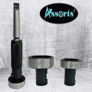 MT2 Lathe Tailstock Die Holder Set <b>Threading</b> Tapping Attachment Durable Steel HSS Material 60pc - Product Image 5