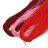 2mm Coloré Haute Qualité Bande Élastique Ronde Ronde Corde Élastique Bande de Caoutchouc Élastique Ligne BRICOLAGE Accessoires De Couture