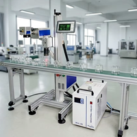 Marqueur laser UV certifié CE 3W 5W, machine de marquage ultraviolet en ligne pour composants électroniques, puces IC, verre