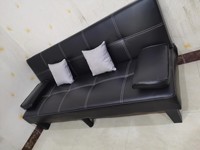 Klappbares Konvertierbares Sofa-Bett im Nordischen Stil mit Holzrahmen Multifunktional für Mietwohnungen Wohnzimmer Kleine Räume Büros