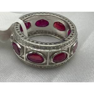 Nuevo Anillo de Rubí de Lujo Más Vendido, Plata de Ley 925, Regalo para Fiestas, Bodas, Compromisos, Ceremonias Religiosas y Eventos - Product Image 6