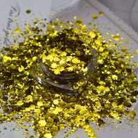 Poudre de paillettes PET en vrac gaufrée et mélangée pour gobelets, résine époxy, nail art, loisirs créatifs, slime et cosmétiques