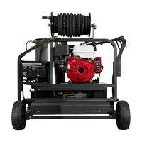 Nettoyeur haute pression à eau chaude 4000 PSI, jet constant, moteur essence 14 CV, élimine la poussière des routes et la graisse des camions