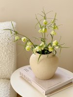 Vase en céramique style Wabi-sabi, pot en terre cuite vieilli, décoration d'intérieur, fleurs, arrangement floral, vase hydroponique en céramique