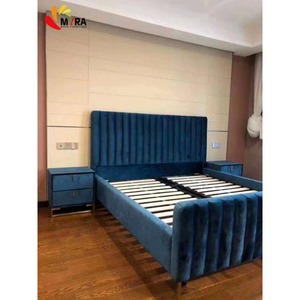 Camas Modernas Nórdicas de Tela con Estructura de Madera Tapizadas para el Hogar, Tamaños King y Queen, Venta al por Mayor - Product Image 3