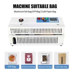 FR-900 Efficient <b>Tape</b> Box Sealing <b>Machine</b> with Auto Dispensing for Plastic Bags in Food and Retail Industry - Product Image 4