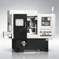Centre de tournage CNC de précision à double broche MDD avec dispositif d'alimentation automatique de barres, usinage synchrone, usage intensif