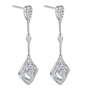 Pendientes Rui Zun Verano 2024, Elegantes, Regalo para Mujer, Joyería de Plata, Diseño Cuadrado - Product Image 2