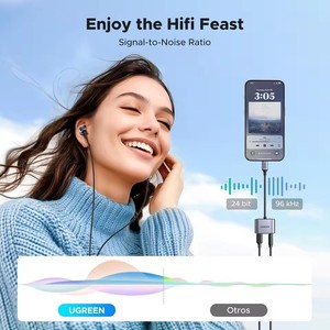 <span class=keywords><strong>Adaptador</strong></span> UGREEN USB <span class=keywords><strong>C</strong></span> a 3.5mm para <span class=keywords><strong>Auriculares</strong></span>, Cable USB <span class=keywords><strong>C</strong></span> a AUX, Convertidor de <span class=keywords><strong>Auriculares</strong></span> <span class=keywords><strong>Tipo</strong></span> <span class=keywords><strong>C</strong></span> a AUX de 3.5mm para Huawei y <span class=keywords><strong>Samsung</strong></span> - Product Image 2