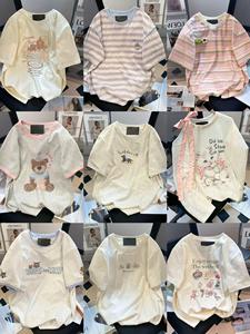 Camiseta de Manga Corta con Cuello Redondo Informal para Mujer, Estilo Universitario, para las Cuatro Estaciones, con Cuello Único, Diseño Sólido, Moda de Verano - Product Image 2