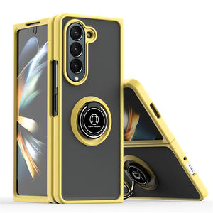 Coque de protection pour <span class=keywords><strong>Samsung</strong></span> Galaxy <span class=keywords><strong>Z</strong></span> <span class=keywords><strong>Fold</strong></span> 7 6 5 / <span class=keywords><strong>Z</strong></span> <span class=keywords><strong>Fold</strong></span> 4 3 Ring Magnetic Holder Stand Antichoc Cover - Product Image 1