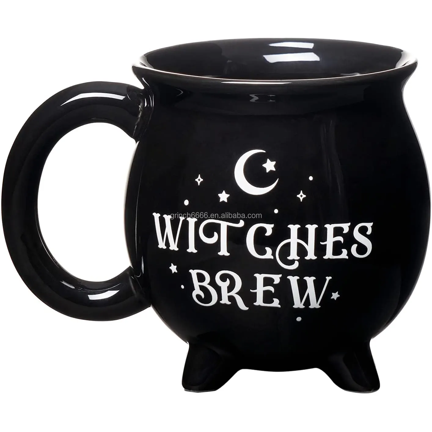 Taza de café de cerámica de 18Oz para Halloween para hombres y mujeres