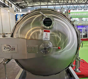 Spuitsterilisator voor zuurhoudende voedingsmiddelen in glazen flessen, corrosiebestendige retort voor azijn en gefermenteerde producten - Product Image 3