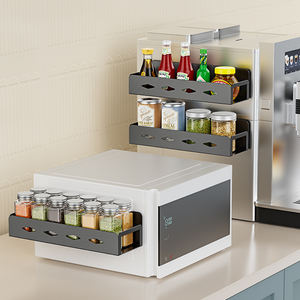 Lot de 4 porte-épices magnétiques pour cuisine, petit appartement et four et <span class=keywords><strong>machine</strong></span> <span class=keywords><strong>à</strong></span> <span class=keywords><strong>laver</strong></span> Vente en gros - Product Image 4