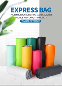 Envío gratis, bolsa exprés de plástico reciclado biodegradable púrpura personalizada, embalaje de cartón plano impermeable ecológico para correo - Product Image 6