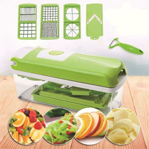 Multifunzione 12 pezzi taglierina verdura Gadget da cucina eco-friendly per uso domestico affettatrice grattugia di patate popolare frutta verdura - Product Image 1