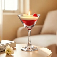 Kaffee Martini Orange Cocktail Form Kerze Kreatives Frucht-Geschenk Heimdekoration Bestseller Duftkerzen
