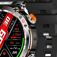 Reloj Inteligente CR190, Reloj Deportivo para Exteriores, Resistente al Agua 3ATM, Brújula, Pantalla Redonda