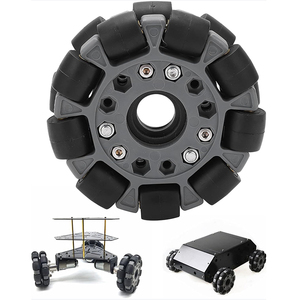 Roda De Borracha <span class=keywords><strong>100mm</strong></span> Omnidirecional 14049 Modelo Durável Multi-direcional <span class=keywords><strong>Omni</strong></span> Rodas - Product Image 4
