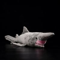 Peluche de Tiburón de Simulación Personalizado de 10 cm, Animal de Peluche, Cojín Marino para Museo de la Naturaleza, Suministro de Regalos, Fabricación Personalizada Global OEM ODM