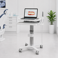 Chariot mobile en aluminium pour ordinateur portable et support de scanner, idéal pour hôpitaux et dentistes – Vente directe usine