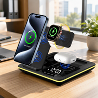 Support de chargeur sans fil portable 3-en-1 pour écouteurs série 17, charge rapide 10W PD QC3.0/QC2.0 Type-C 9V/2A avec protection OTP OVP