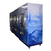 Congélateur vitrine à porte simple personnalisé, refroidissement par ventilateur, en acier inoxydable, 5 étoiles, à faible consommation d'énergie, pour usage commercial intérieur