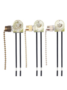 Interrupteur de ventilateur de plafond Zing Ear ZE-109 à deux fils avec cordons de traction pour ventilateurs, commande par chaîne de traction, remplacement marche/arrêt - Product Image 6