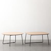 Table basse moderne portable en bois avec rangement pour salon, balcon ou coin de réception