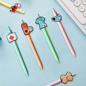 Bolígrafo Retráctil Creativo de PVC con Diseño de Dibujos Animados, Personalizable con Logotipo, Material de Oficina para Estudiantes y Enfermeras - Product Image 4