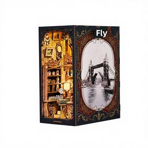 Casa de Madera en Miniatura para Manualidades, Rompecabezas 3D Hecho a Mano, Bloques de Construcción de <span class=keywords><strong>Arquitectura</strong></span>, Juguete de Cabaña - Product Image 1