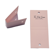Cartes d'affichage de bijoux repliables personnalisées avec étiquettes de logo personnalisées pour bracelets suspendus porte-clés colliers Bracelets carte