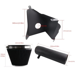 Aosu racing New Black Kaltluft ansaugsystem Kit Filter Kompatibel mit 91-01 Jeep Cherokee XJ 4.0L <span class=keywords><strong>2</strong></span>/4WD Lufteinlass teile - Product Image 2