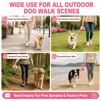 Sacs à crottes de chien parfumés aux fleurs, extra épais, anti-fuites, sans dégâts, avec impression de logo personnalisée en usine, pour les promenades en extérieur