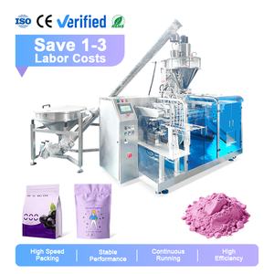 Machine de remplissage et de scellage entièrement automatique pour sachets préformés Doypack de poudre d'açaï - Product Image 1