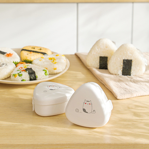 Wholesale Creative Kids Lunch Plastic Rice Mold DIY Kitchen Cooking Tool for <strong>Sushi</strong> Kimbap Storage Triangle Shape - Product Image 5