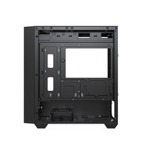 Boîtier PC Gamer GALAX Cool Wind Vertical Mid Tower M-ATX en verre trempé avec façade hexagonale en maille RGB, châssis d'ordinateur noir