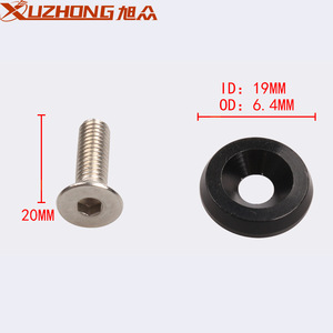 Tornillo y arandela de acero inoxidable Xuzhong M6 de 20 mm, 19 mm de diámetro interior, 6,4 mm de diámetro exterior para modificación de automóviles - Product Image 1
