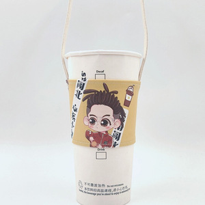 Bán Buôn Dùng Một Lần Biểu Tượng Tùy Chỉnh Boba & Cốc Cà Phê Tay Áo Vải Vải Take-Away Bong Bóng Giữ Trà Với Bao Bì - Product Image 6