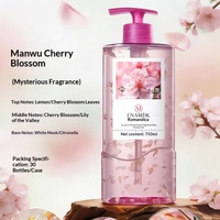 Gel Douche aux Acides Aminés 750ml avec Pétales de Fleurs Naturelles, Niacinamide et Acide Hyaluronique – Lavant Corporel Éclaircissant et Hydratant