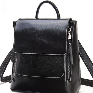 Sac à dos femme en cuir véritable Printemps 2025 – Style rétro européen et américain, idéal pour <span class=keywords><strong>l</strong></span>'école, le travail, les <span class=keywords><strong>loisirs</strong></span> et les voyages, imperméable et <span class=keywords><strong>l</strong></span>éger - Product Image 2