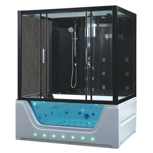 Baño integrado todo en uno, Sauna de vapor, cuarto de <span class=keywords><strong>ducha</strong></span>, individual, Rectangular, 8mm, baño de remojo de doble uso, características de masaje de Surf - Product Image 5