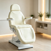 Fauteuil de beauté électrique à 3 moteurs, lit facial inclinable, fauteuil de massage cosmétique réglable pour salon, spa, tatouage, clinique de beauté