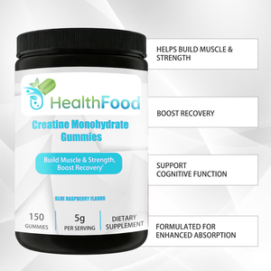 Custom Logo Creatine Monohydrate Gummy Improve Muscle and Condition Muscle Gain Pre Workout Creatine Monohydrate Gummies - Product Image 3