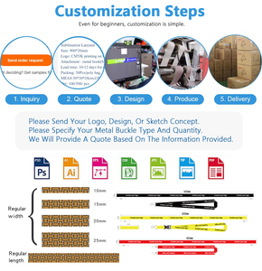 メーカー格安ツールネックストラップ 無料サンプル ロゴ入りポリエステル製昇華転写印刷カスタムランヤード - Product Image 3
