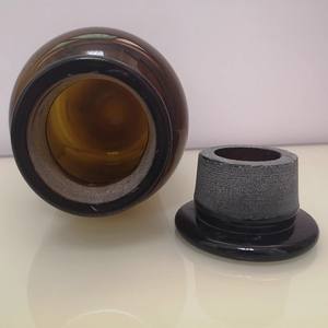 प्रयोगशाला के साथ एम्बर गिलास चौड़े मुंह अभिकर्मक बोतल ग्लास डाट - Product Image 4